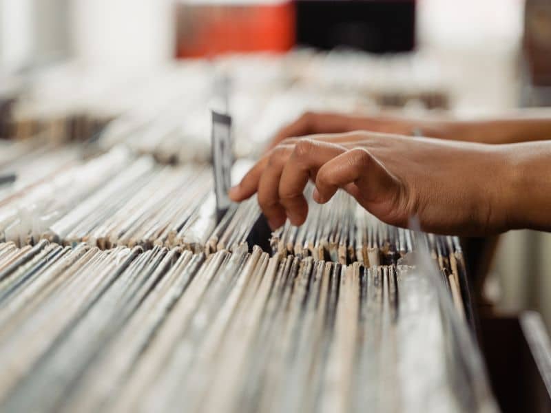 Archived survey records and property files being retrieved after ownership changes